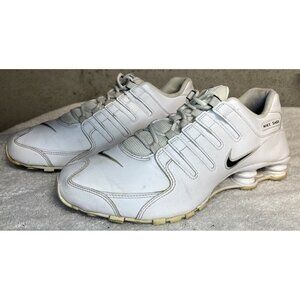 Nike Shox NZ Running Shoes Mens Size 11 White Black 501524-106 Sneakers Trainers